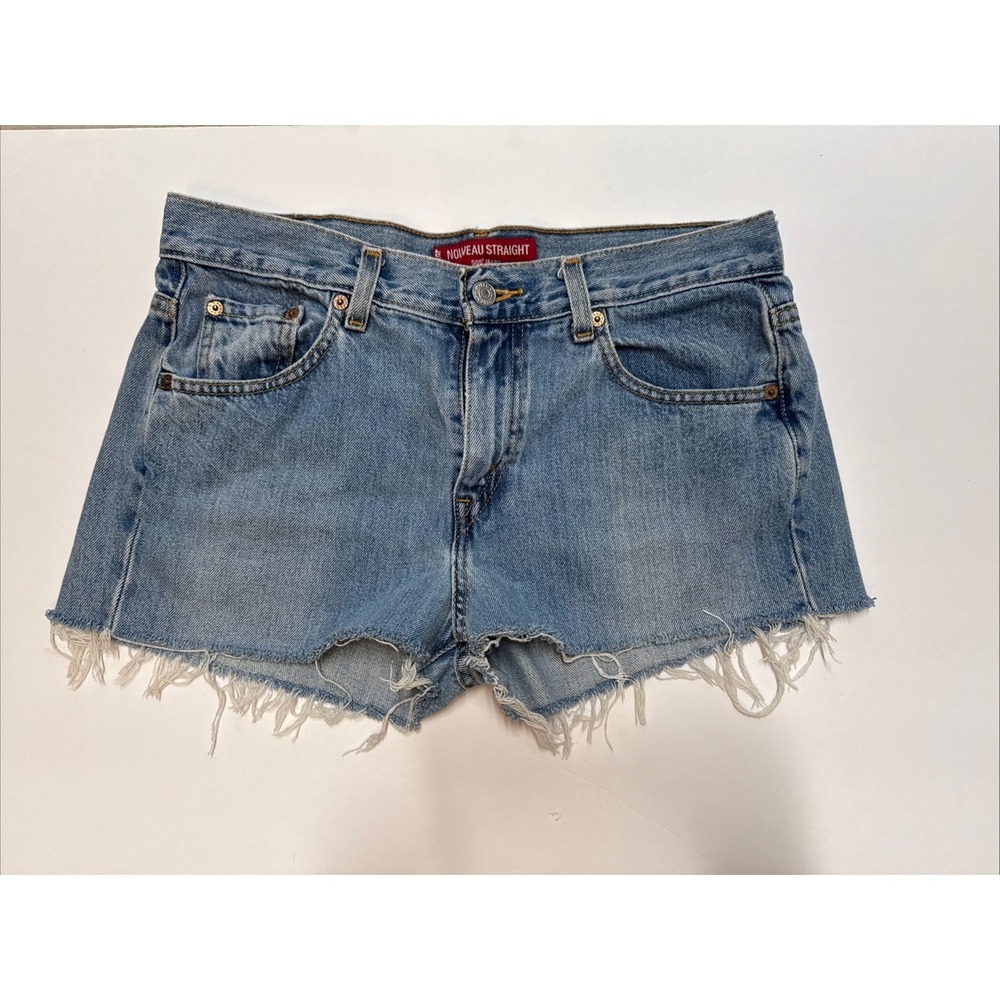 Levi's Denim Shorts Womens Size 8 Misses Original Cut Off High Rise Frayed Hem